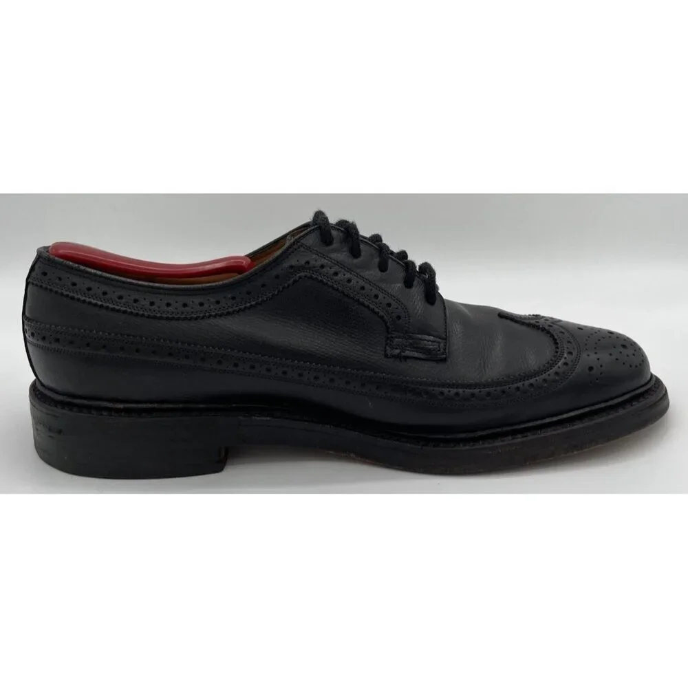Vintage FLORSHEIM Imperial SHELL CORDOVAN V Cleat Wingtip Men’s Size 8.5D Shoes